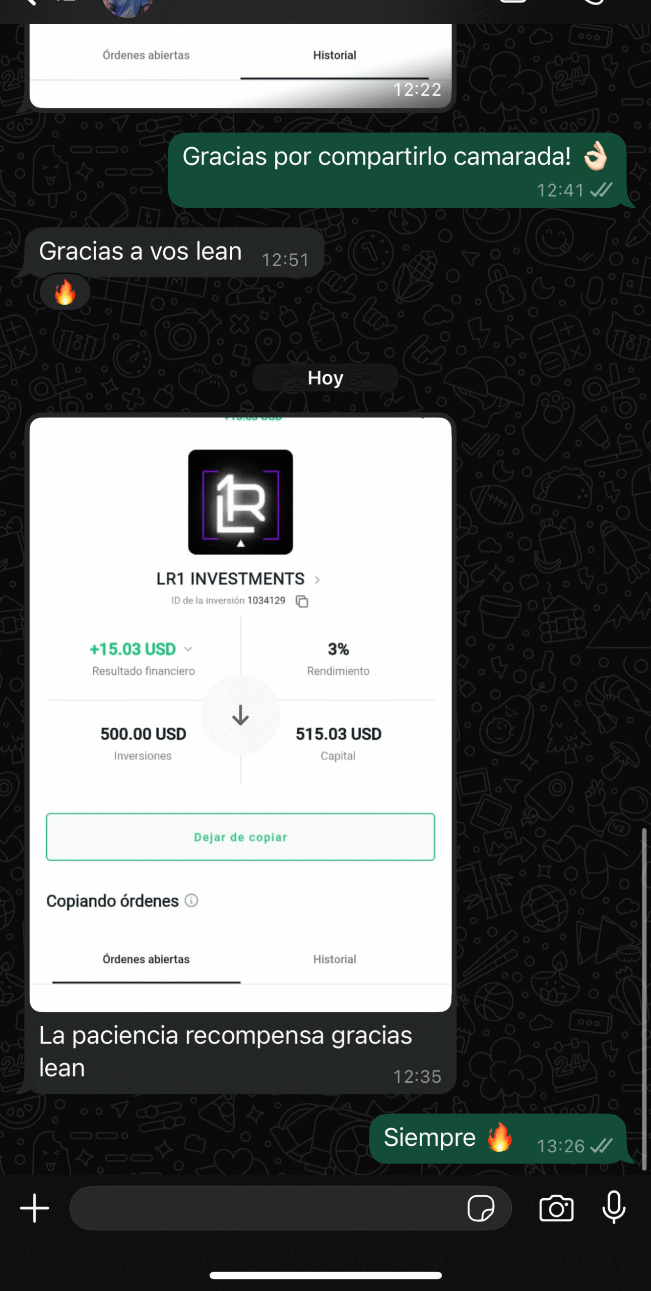 Testimonio inversor LR1